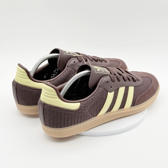 Adidas Samba OG W Knit Pack Womens Size 11 Shadow Brown/Yellow/Gum Size JR8167 - Picture 9 of 9